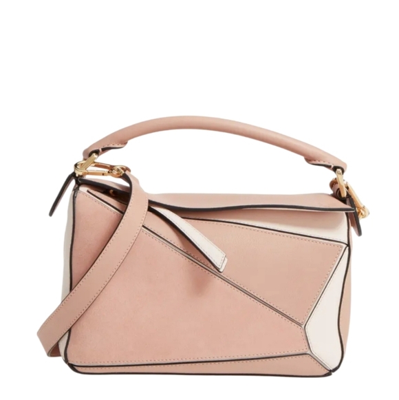 Loewe Handbags - MSRP $4800 Like New! Loewe Small Puzzle Bag Pink Tricolor Leather & Suede
